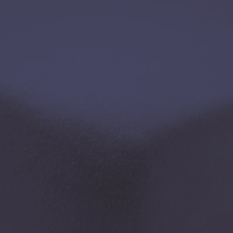 Brushed Cotton Fitted Sheet, Navy Blue, Single (3')