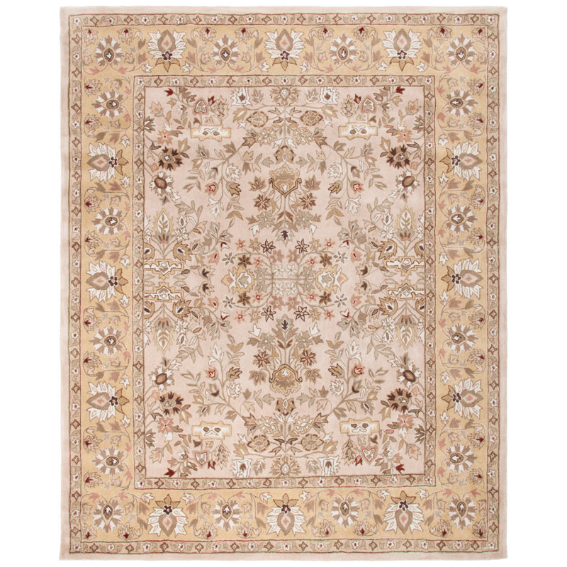 Halleh Hand Hooked Performance Floral Rug, Rectangle 3' x 5'