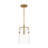 Crofton 1 Light Kitchen Pendant With Clear Shade-112699638-112699642