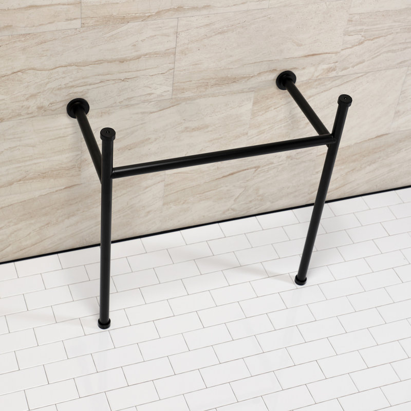 Pattes de lavabo console Hartford, Noir mat
