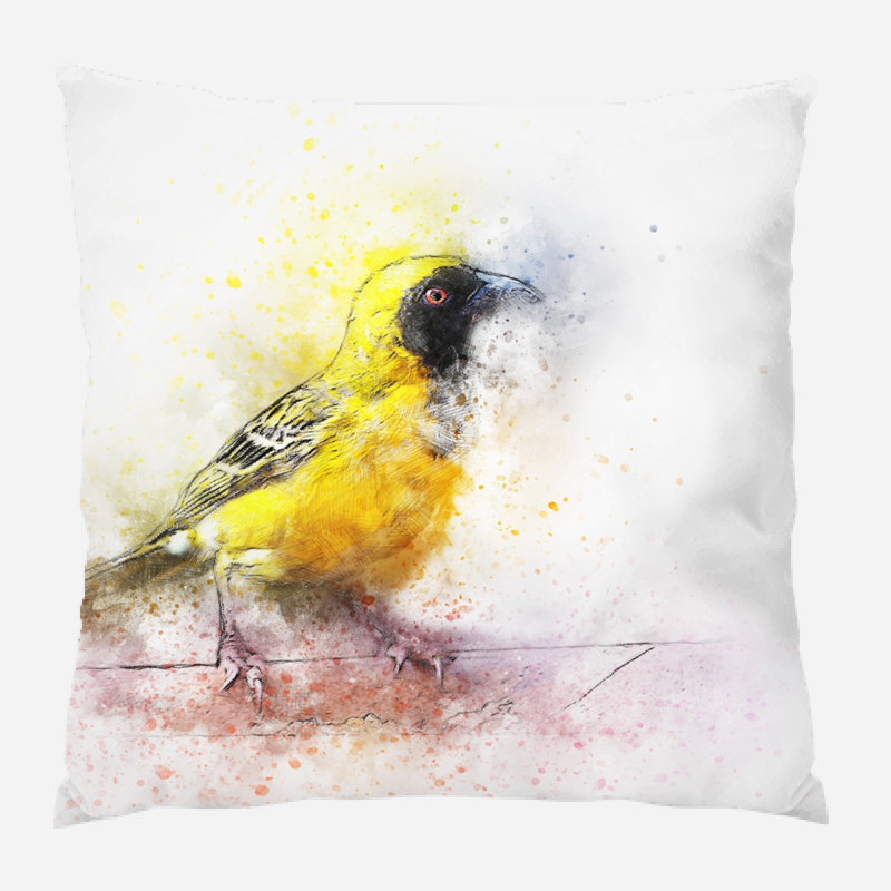 Coussin oiseau Mager, Microsuède, Intérieur