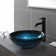 Ladon Glass Circular Vessel Bathroom Sink