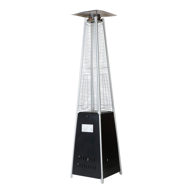 Patio Heater 48,000 BTU Outdoor Heaters For Patio Propane With Detachable Wheels, Protective Cover, Outdoor Terrace Garden Poolsid Commercial Residential