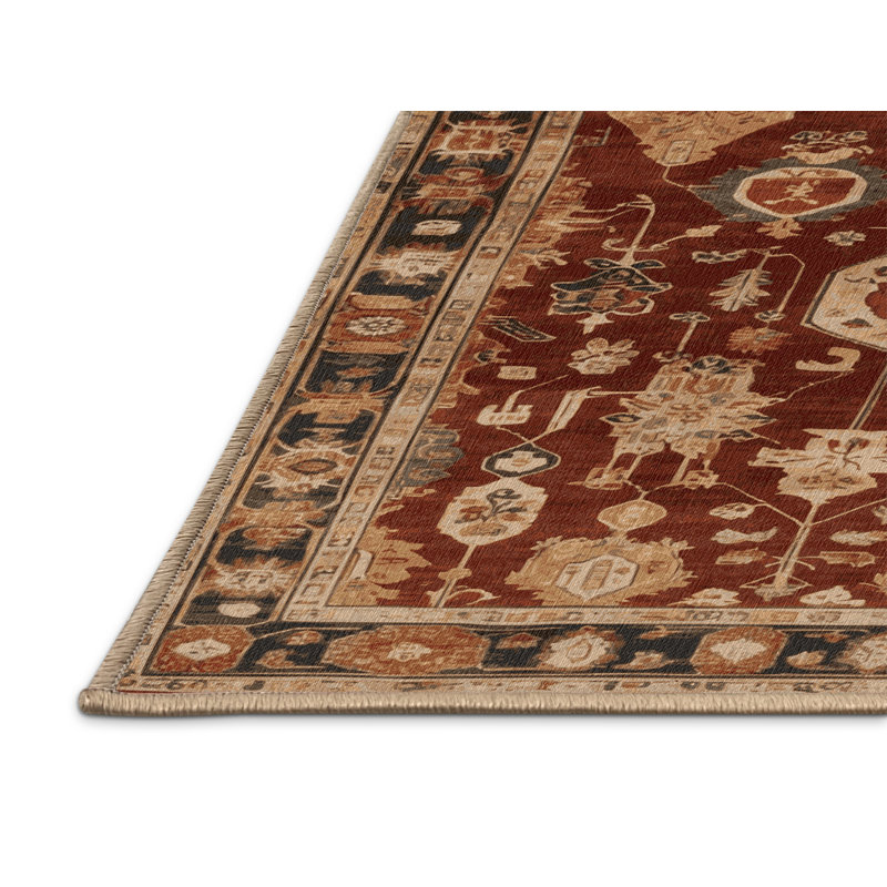 Tapis brun lavable à la machine, Tapis de couloir 2 pi x 4 pi