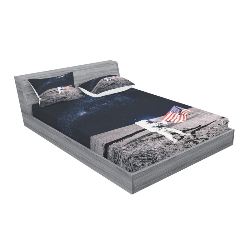 Microfiber Sheet Set, Queen Sheet Set with Fitted Sheet