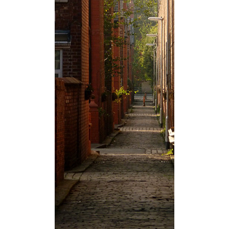 56" Brick Building Back Alley Streets Manchester England Culture Travel Cardboard Standup