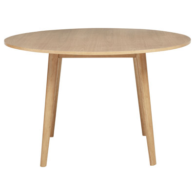 Brown Round Dining Table