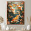 Orange White Coral Koi Fish Marvel - Aquariums Wall Art Living Room-136104353-106110716