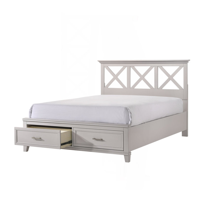 Deguzman X Storage Bed, King, Grey