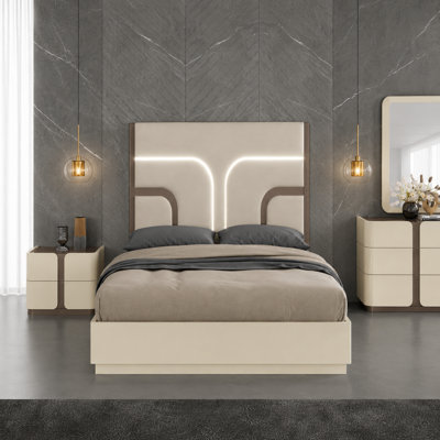 Ensemble de chambre avec très grand lit 4 pièces Monaco
