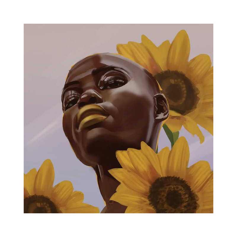 Goldie II by Adekunle Adeleke - Wrapped Canvas Print, 45.72 cm H x 45.72 cm W x 1.91 cm D