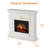 Electric Fireplace With Mantel, 43"W×11"D×40"H-1069481025