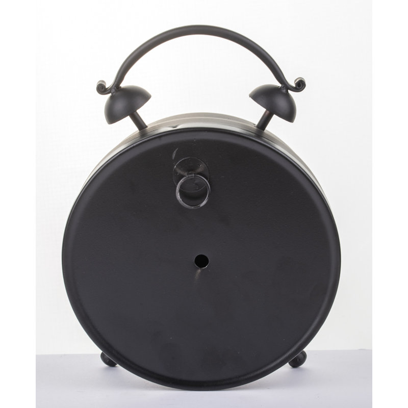 Analogue Metal Quartz Controlled Tabletop Clock in