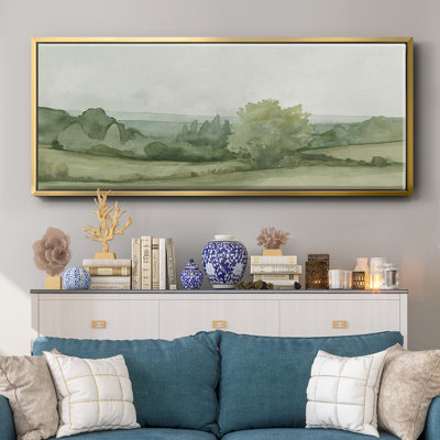 Croquis de paysage rétro II, toile encadrée