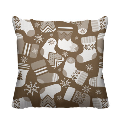 Christmas Stockings Indoor/Outdoor Throw Pillow