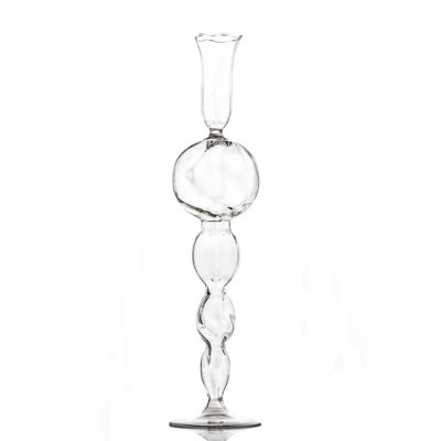 Bougeoir rond en verre Alexandra