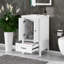Meuble-lavabo autoportant de 20 po avec lavabo, armoire avec un tiroir et deux portes à fermeture en douceur