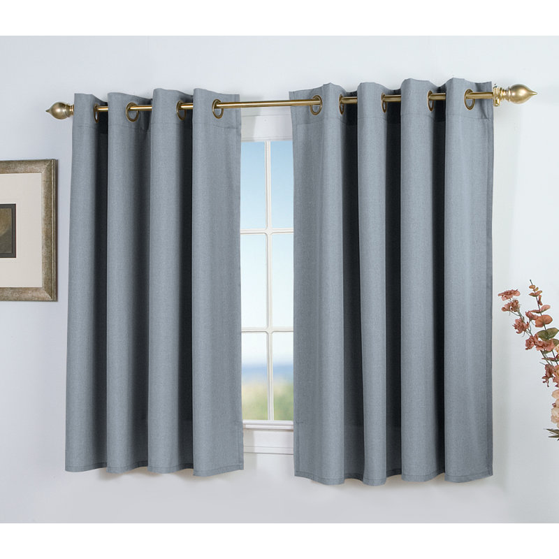 Room Darkening Curtain Single Panel, Cornflower Blue, 56" W x 54" L