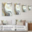 Marbre blanc et or abstrait III - impressions sur toile de marbre abstrait-448081861-448081859-411510992