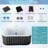 Costway 71" Inflatable Hot Tub With 130 Air Jets Electric Heater Pump Filter Cartridges