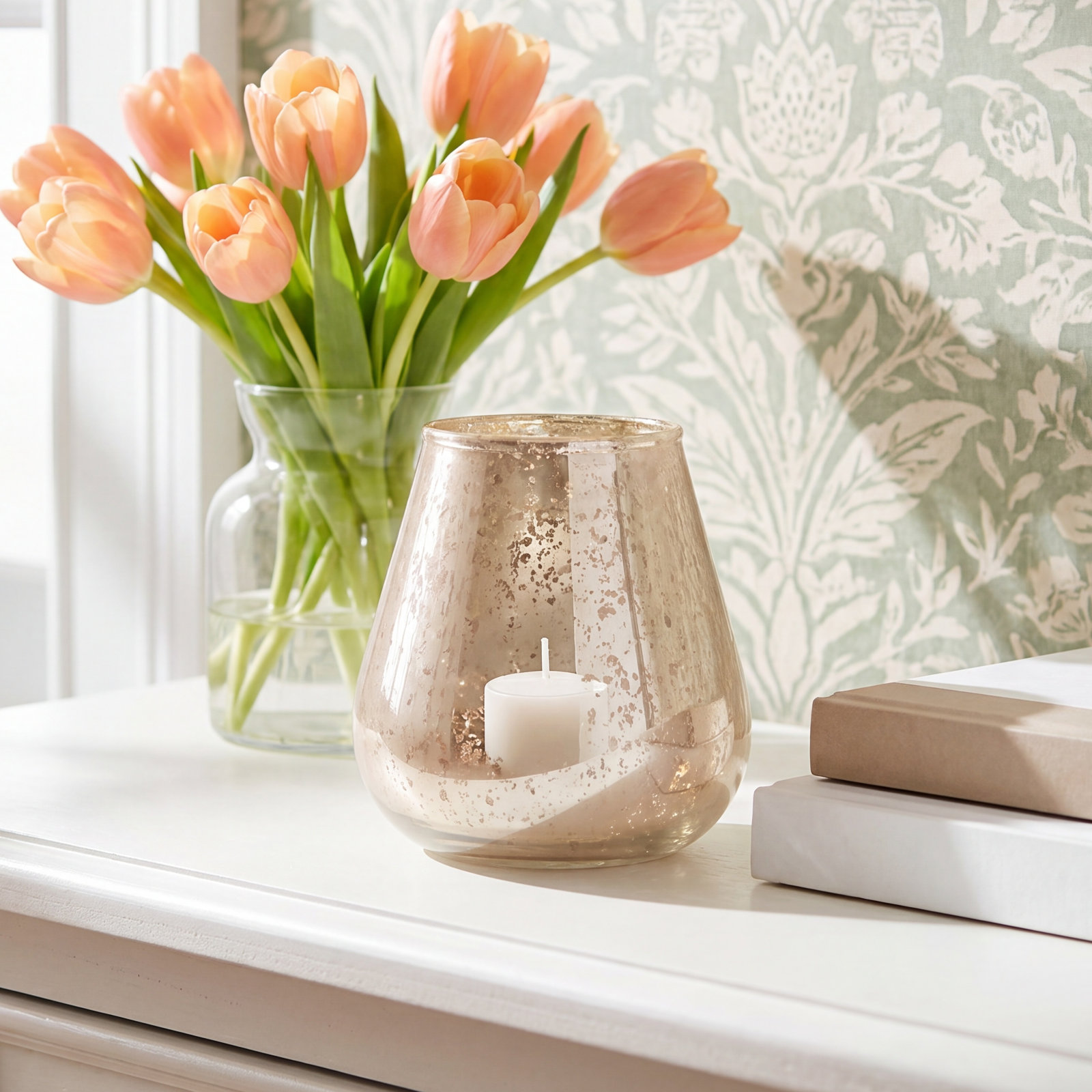 4.5'' H Glass Tabletop Votive Holder