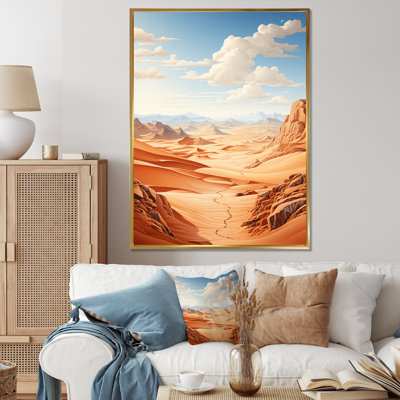 «Desert Sahara Landscape I», reproduction sur toile