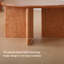 Table basse ronde en bois massif