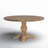 Lyons Round Solid Wood Dining Table-1804351075