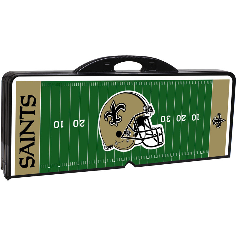 NFL Outdoor , in. W 33.75 in. D, Black, New Orleans Saints