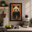 Panda Portrait Modern - Wrapped Canvas-1385333221-1385333223