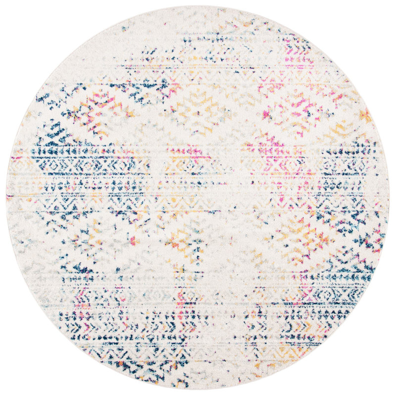 Sachiko Performance Geometric Rug, Round 3'