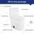 Ceramic Toilet, 1.1/1.6 , Elongated, White, Comfortable, Soft Close Seat, & , T036wt White Comfort Height Ceramic,