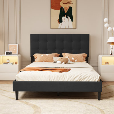 Upholstered Platform Bed