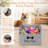 Big Dog Toys Storage Bins Canvas Foldable Fabric Trapezoid With Metal Handles Pet Baskets,Can Be Personalized,Storage Bin Large Toy Box Organizer