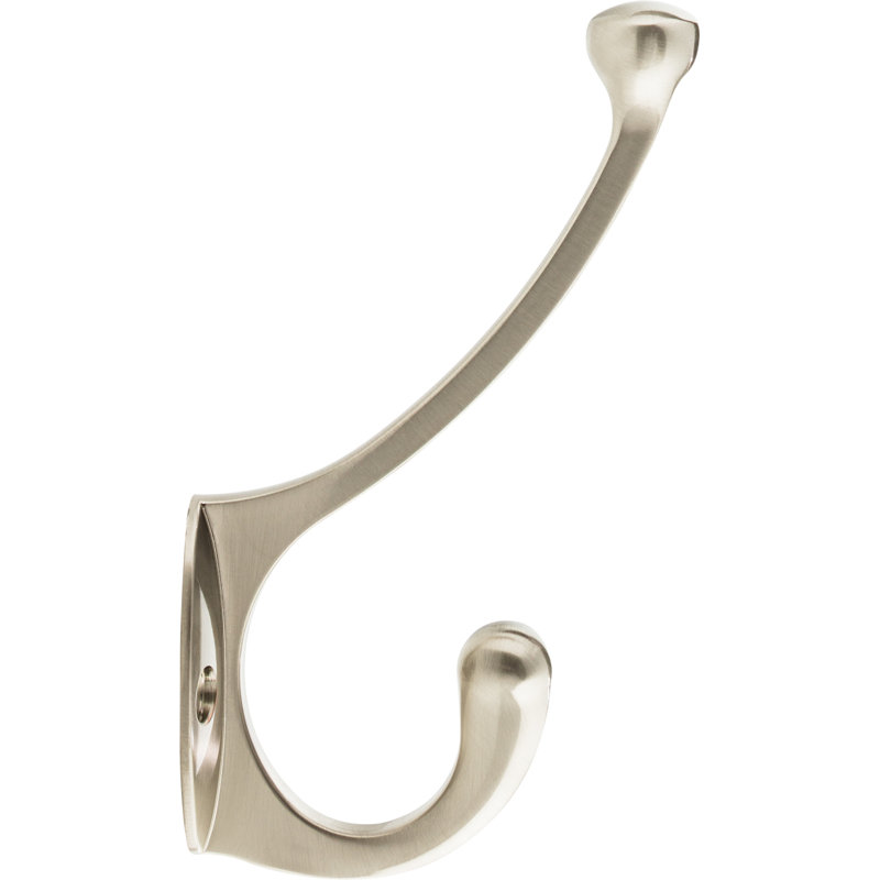 Ryland Bergen Wall Hooks, Brushed Satin Nickel