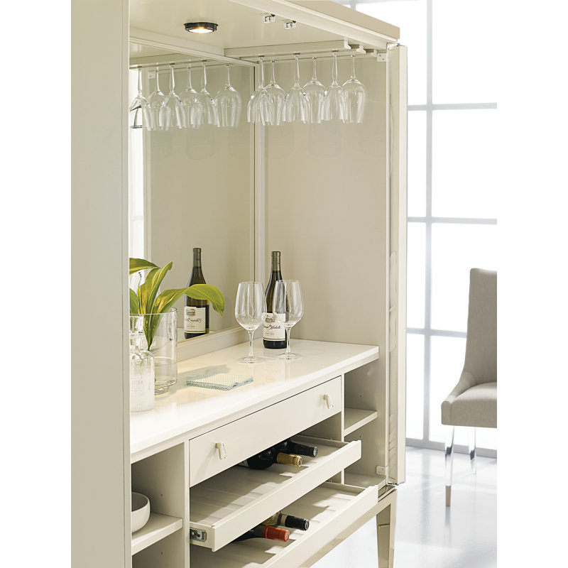 Caracole Classic Marble Bar Cabinet