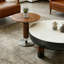 Table basse ronde blanche