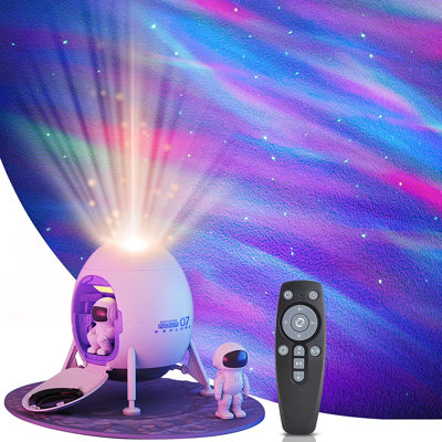 Galaxy Light Projector With 8 Colors, 3 In 1 Night Light With Timer & White Noise LED Star Projector For Bedroom Home Theater Decoration