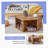 Modern Minimalist Wood colour Hexagonal Living Room Table Sets.Hexagonal MDF coffee table