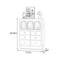 Armoire spacieuse avec portes en verre-102457098