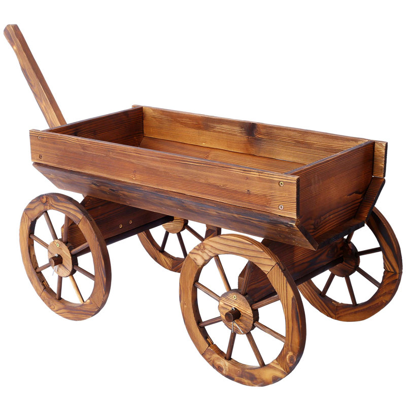 Support pour pot de fleurs en bois