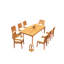 Maldives Outdoor 9 - Piece Teak Dining Set-787542289
