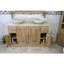 Debolt 1230 mm Freestanding Double Vanity with Vessel Stone Basin