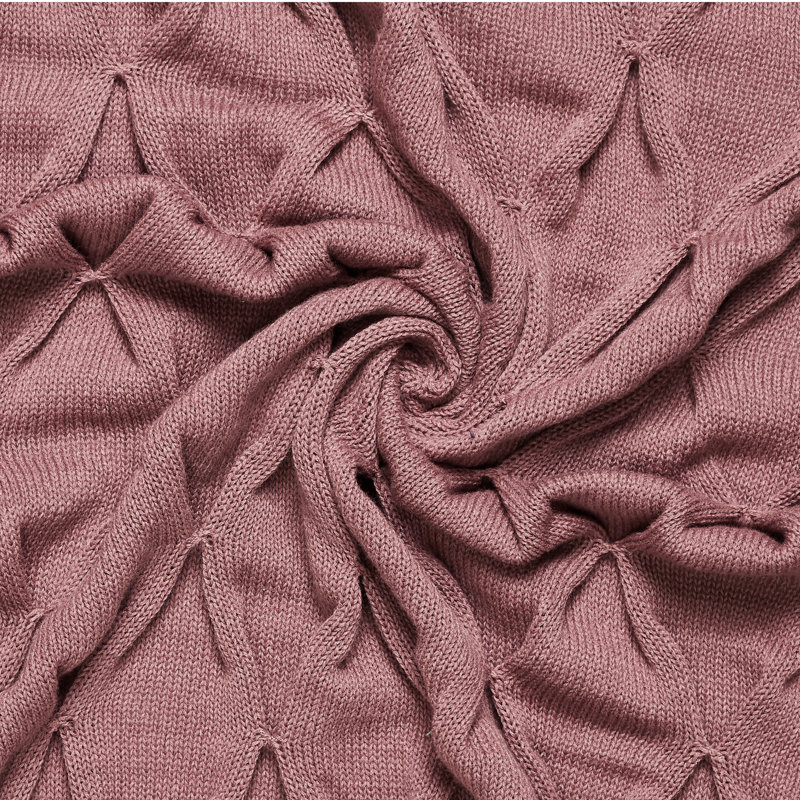  Embellished Throw, Rosewood