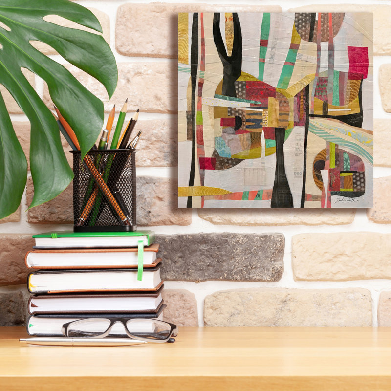 'Muted Conversations' by Bebe Keith Canvas Wall Art, 12" x 12"