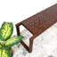 Banc en cuir véritable Orcutt