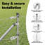 80 cm H x 2500 cm W Fence Panels Fencing