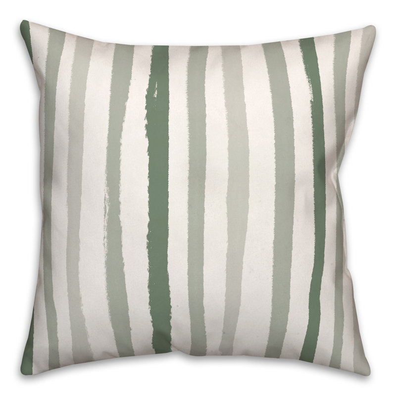 Housse et insert de coussin d'extérieur carré vertical 5 coups, 20 po x 20 po, Vert
