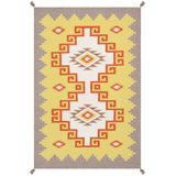 Oriental Area Rug in Yellow