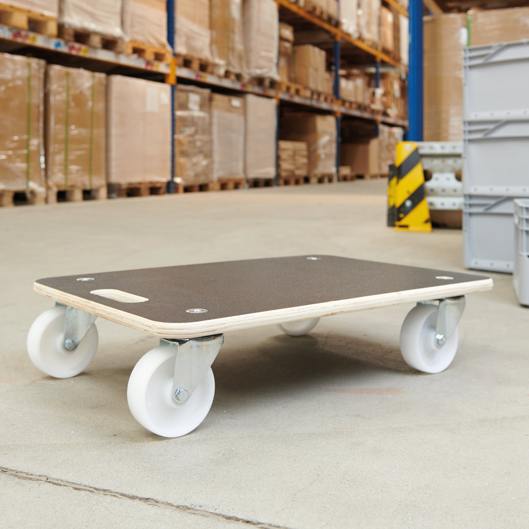 13.5cm H x 59cm W x 39cm D 400kg Furniture Trolley